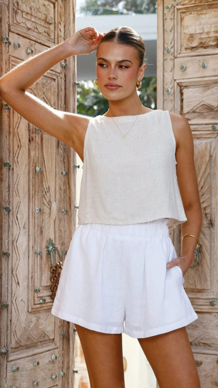 Leila Shorts - White