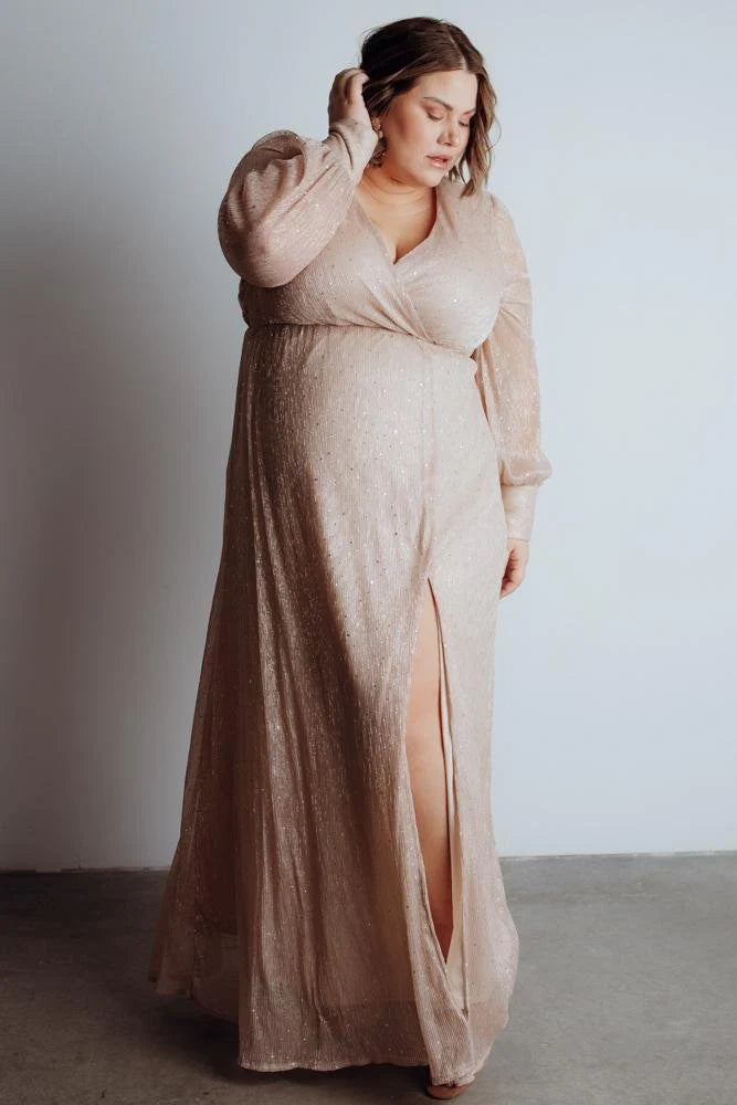 Abigail Sparkle Gown | Champagne