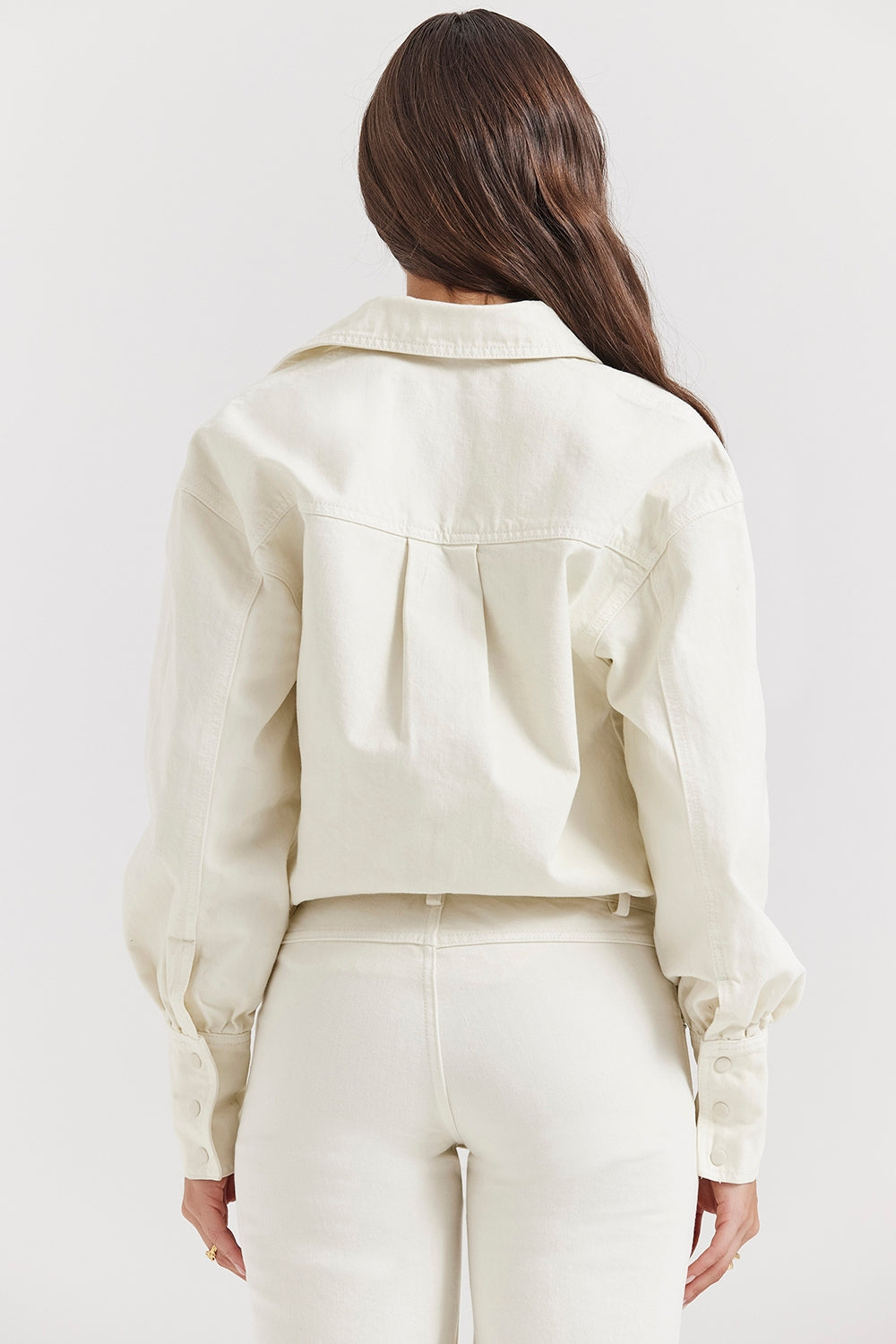 Zuri-Ivory Denim Shirt