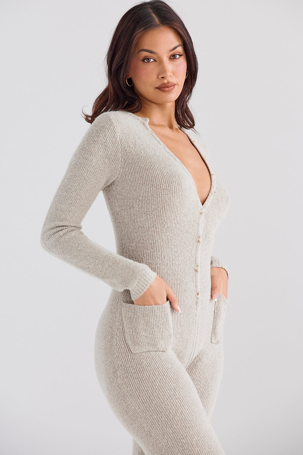 Tiggy-Opal Marl Loungewear Jumpsuit - SALE