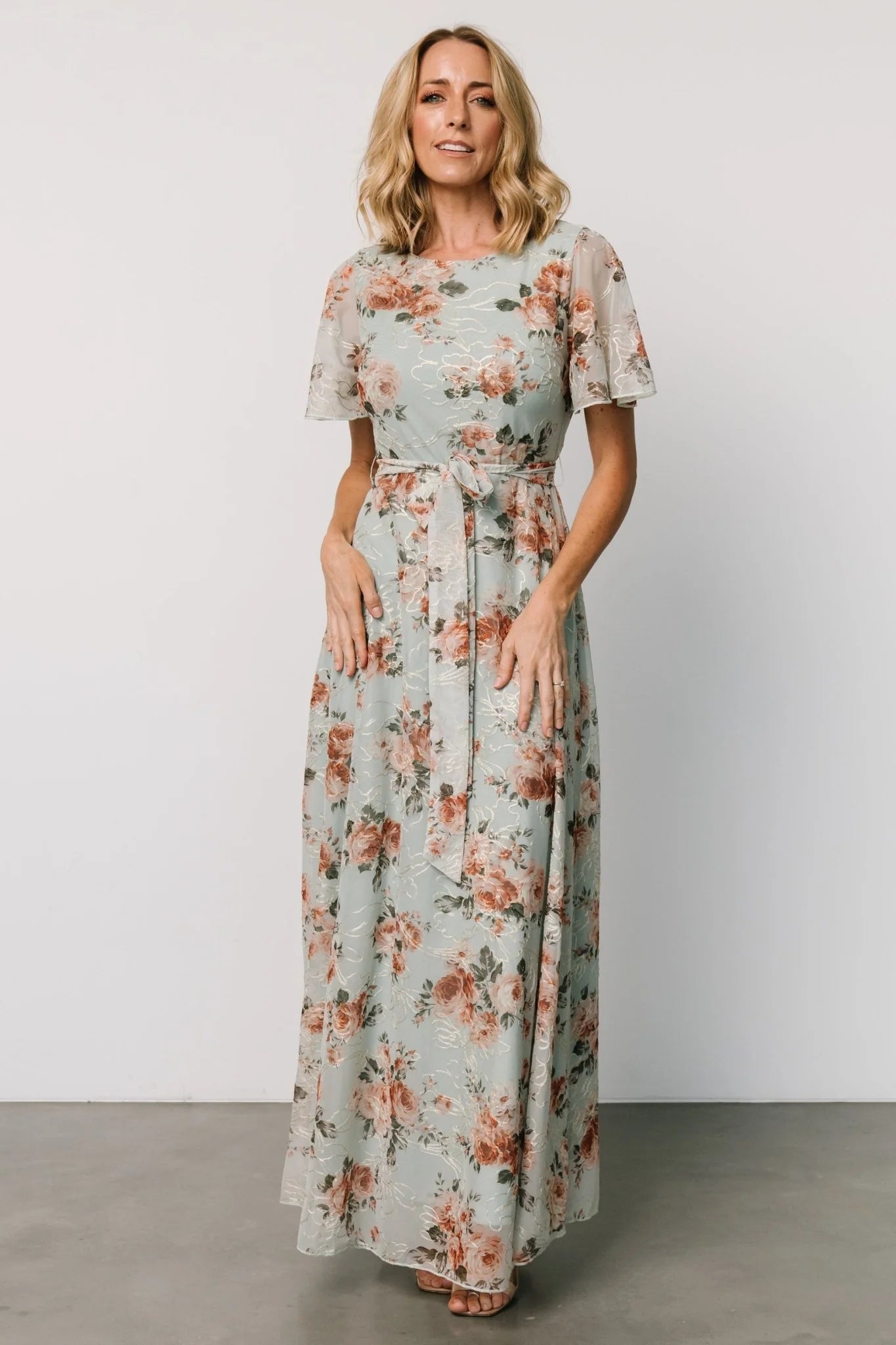 Katalaya Maxi Dress | Sage + Gold