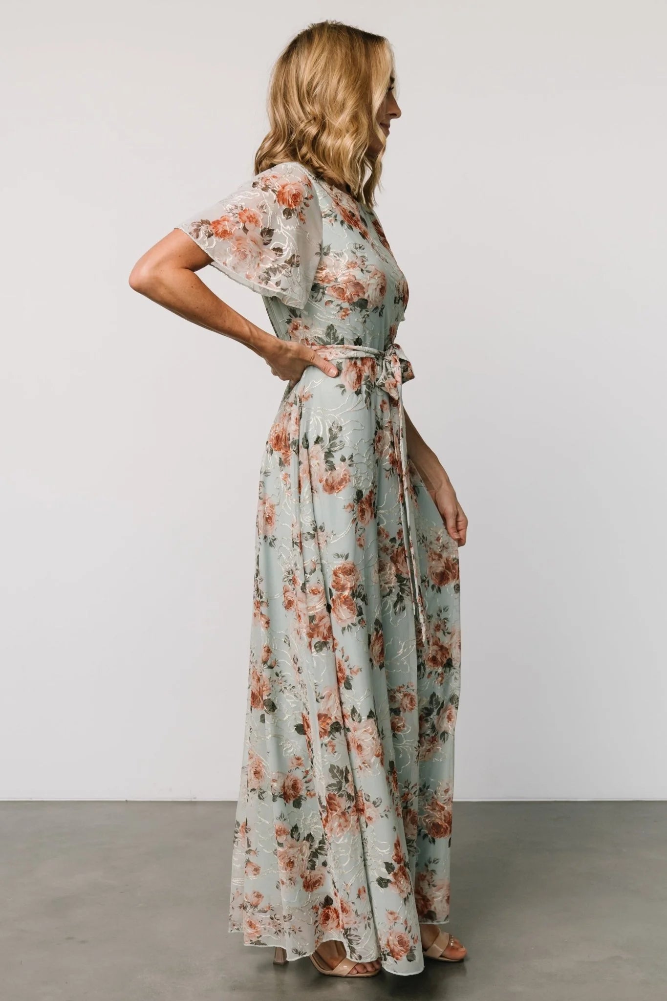 Katalaya Maxi Dress | Sage + Gold