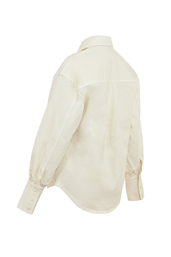 Zuri-Ivory Denim Shirt