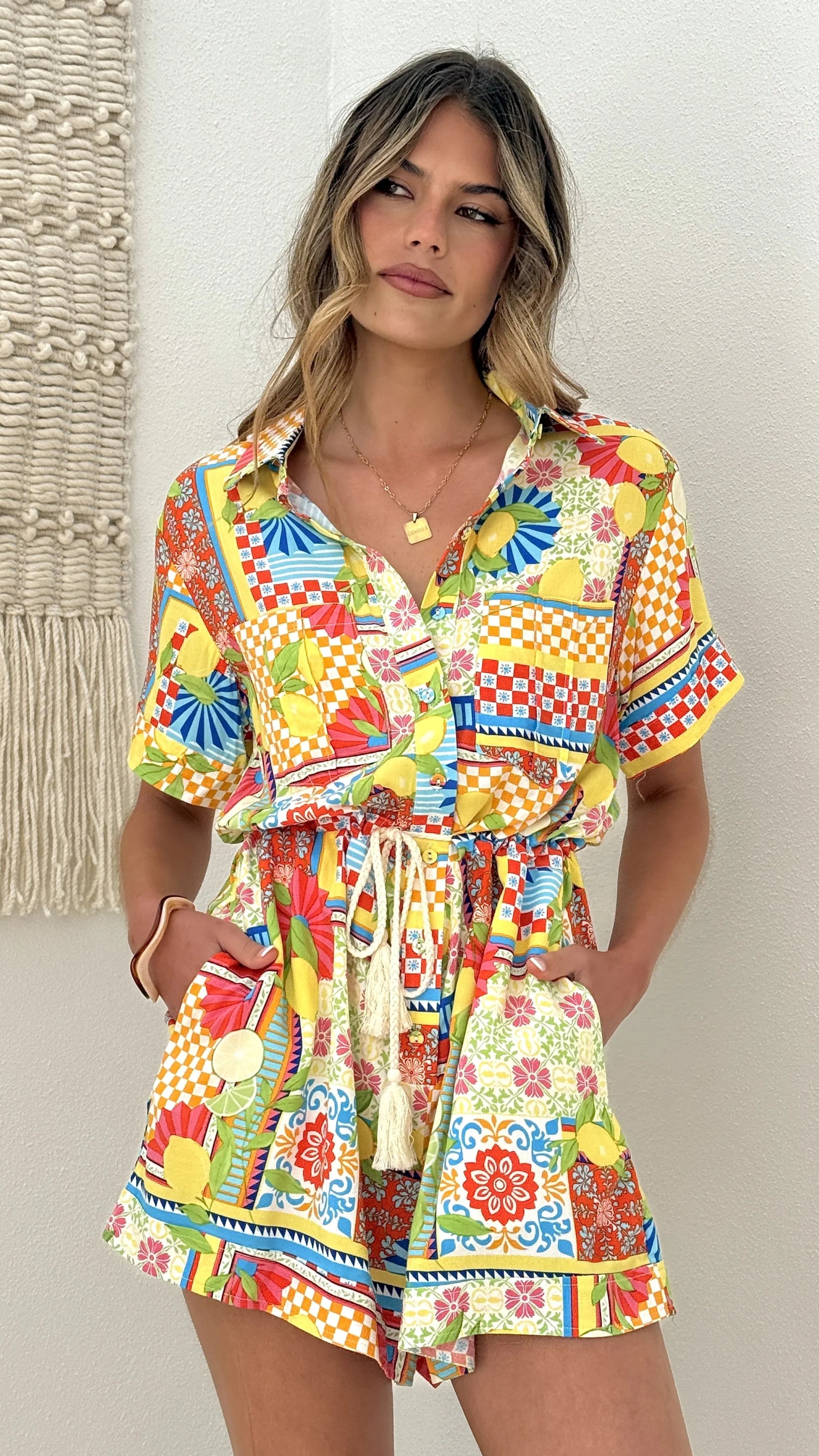 Rama Playsuit - Italian Summer
