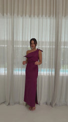 Simone Maxi Dress - Wine
