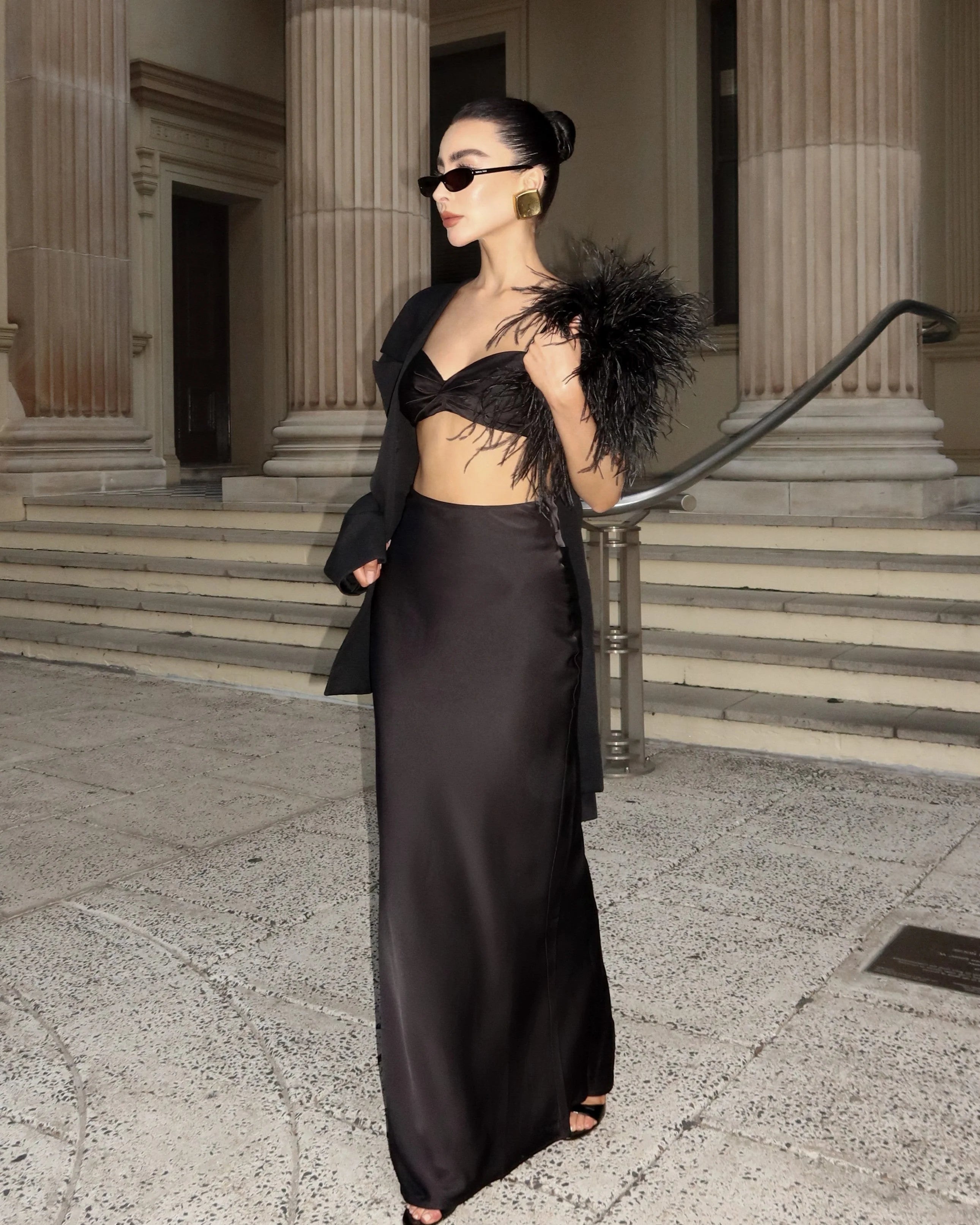 Mila Maxi Skirt - Black