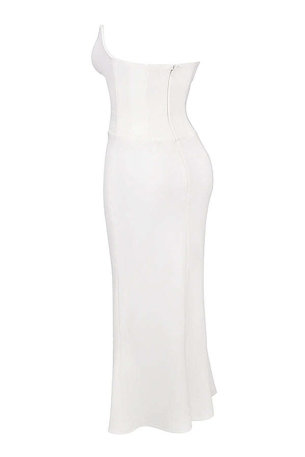 Tamara-Ivory Strapless Corset Dress