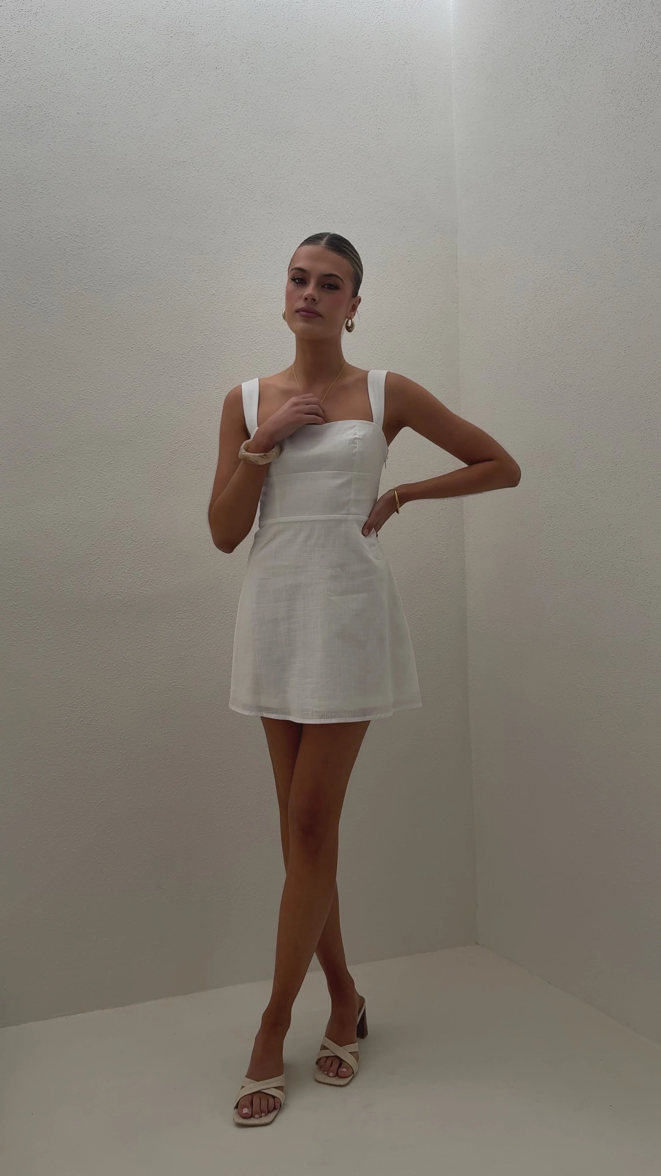 Nadalia Mini Dress - White